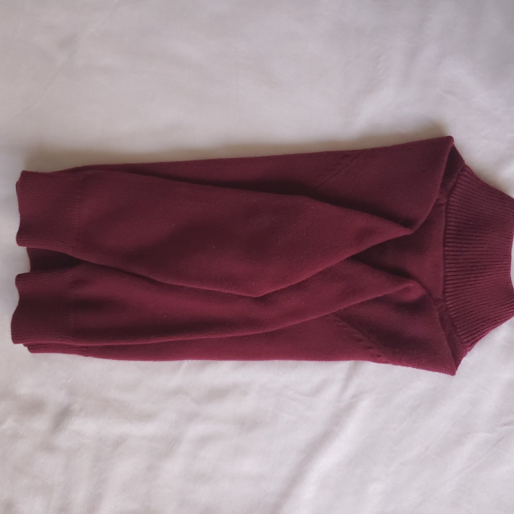 Crewcuts Kids Preppy Burgundy Sweater Quarter Zip. Back To School Fall Style. - Picture 9 of 16
